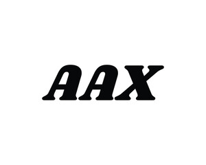 AAX logo design vector template