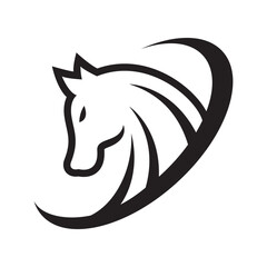 Horse logo images illustration