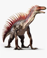 Photo sur Aluminium Dinosaures dinosaurus lyzard isolated on white, full body, hyper realistic