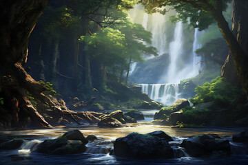 waterfall in the forest