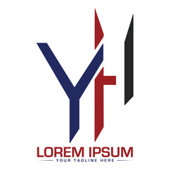 YH Logo Design Creative and Modern Logo Design