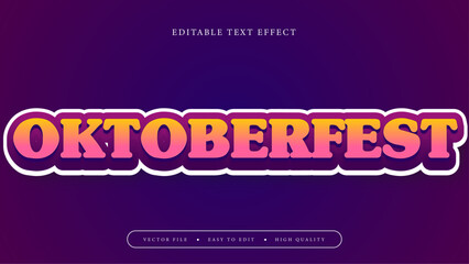 Editable text effect. Gradient pink text on purple background.