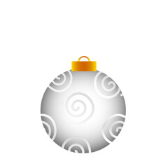 Brightly decorated balls for Christmas