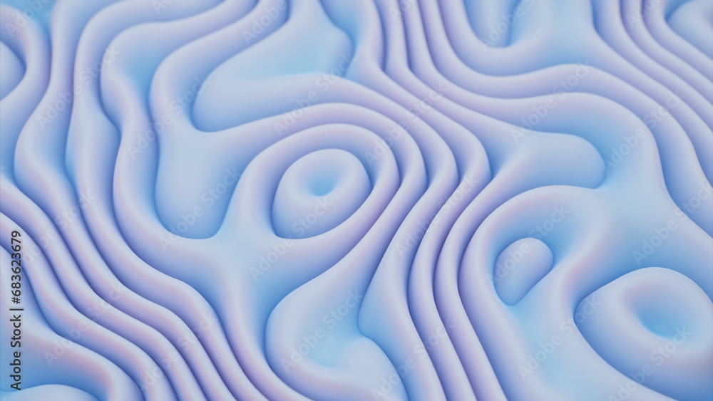 Aufkleber abstract background with flowing and transforming blue draping texture. design. folded textile, anim