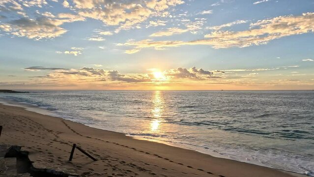 Sunrise in Los cabos coast in baja california sur Mexico