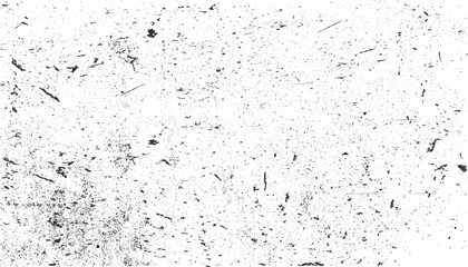Black grainy texture isolated on white background. Dust overlay. Dark noise granules. Vector design elements, illustration