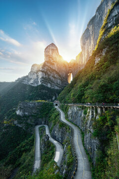 China Zhangjiajie Natural Mountain scenery scenery