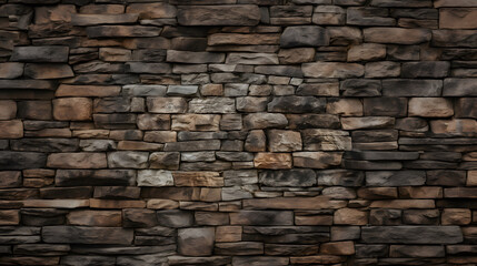 Obraz premium Stone Wall Close-Up Background, Stone Wall Textures