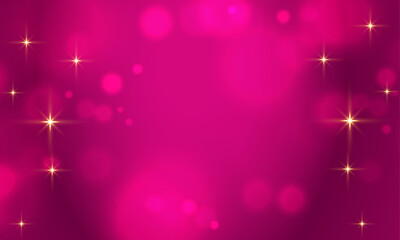 Vector golden and pink bokeh background