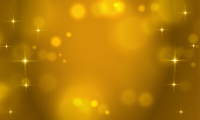 Vector golden and yellow bokeh background © Nganhaycuoi