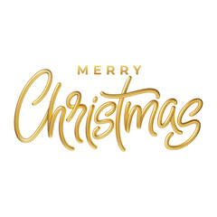 Vector merry christmas banner template on dark background gold calligraphy lettering greeting card concept