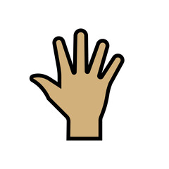 Finger icon stock vector illustration