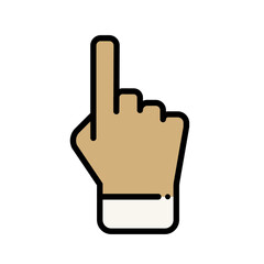 Finger icon stock vector illustration