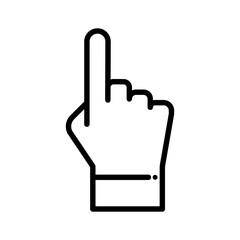 Finger icon stock vector illustration