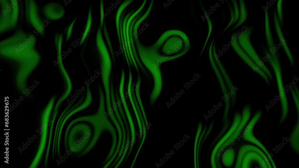 Poster moving streams of colorful paints streaks on a dark abstract background. motion. the texture of marb