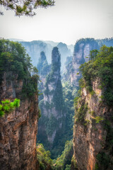 China Zhangjiajie Natural Mountain scenery scenery