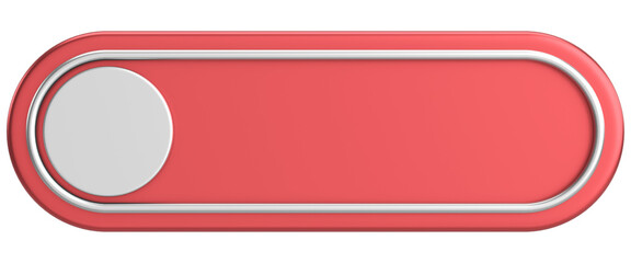 Obraz premium 3D button. Empty button. 3D illustration.