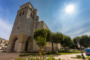 Cathédrale Saint-Jean-Baptiste, Alès, Gard, France  - obrazy, fototapety, plakaty