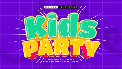 kids text effect kids party
