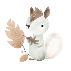 Illustration of cute squirel
