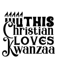 This Christian Loves Kwanzaa svg - obrazy, fototapety, plakaty