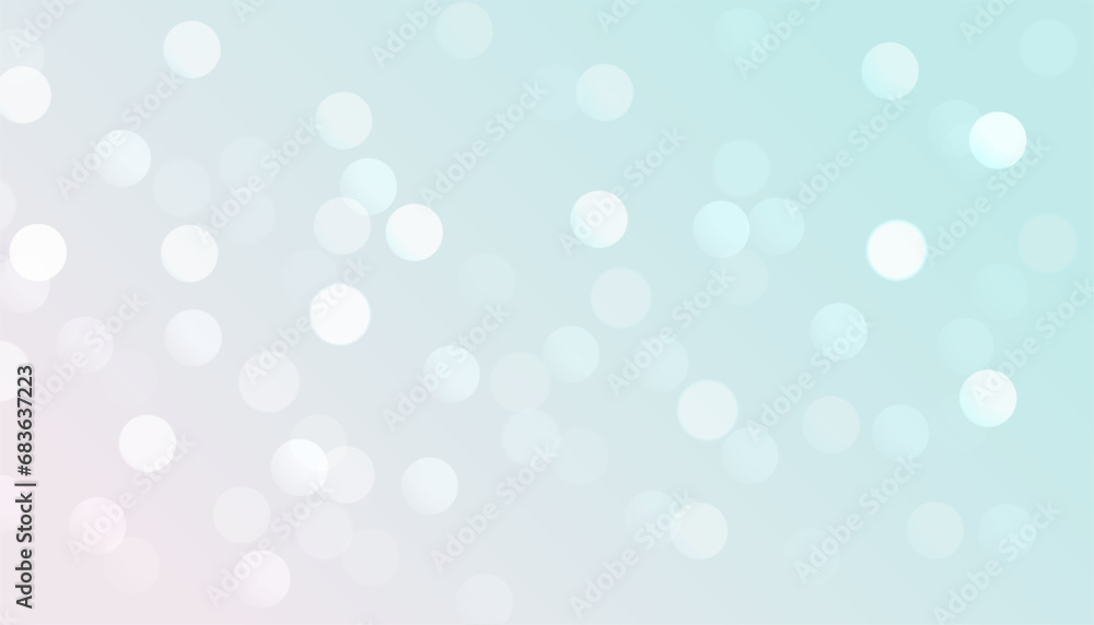Wall mural abstract bokeh banner with glowing light effect