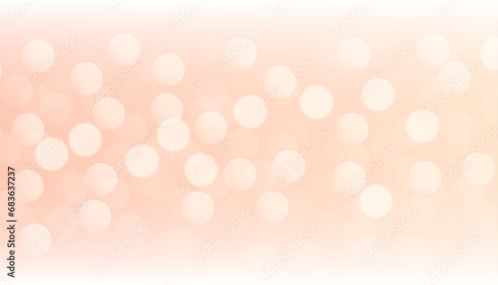 Sticker shiny bokeh banner with defocused effect for your design