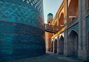 Kalta minor and madrasah in Khiva, Uzbekistan