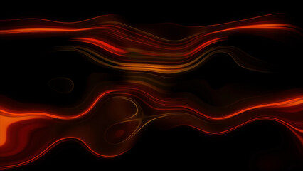 Abstract colorful flames on a black background. Motion. Moving bright waving unknown shapes.