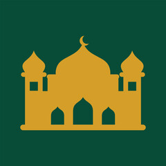 Mosque Islamic Element Vector Design