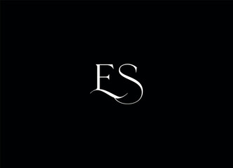 ES creative logo design and monogram logo