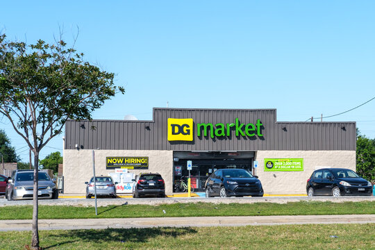Front of DG Market (Dollar General) on Earhart Boulevard on May 1, 2023 in New Orleans, LA, USA