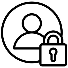 Access Authentication Outline Icon