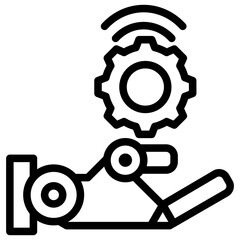 Robotic Outline Icon