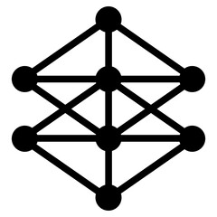 Neural Network Glyph Icon