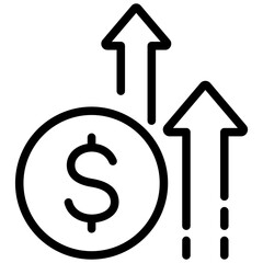 Inflation Factor Outline Icon