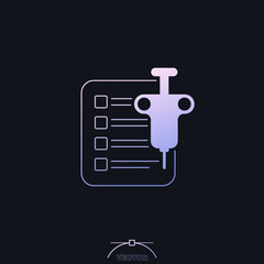 biopsy test icon with a gradient