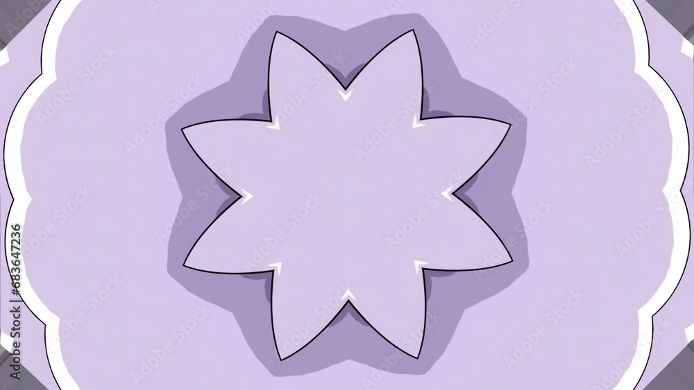 Poster Animated pattern style with floral layers. Design. Abstract floral pattern in moving background animation. Floral pattern of round moving animation