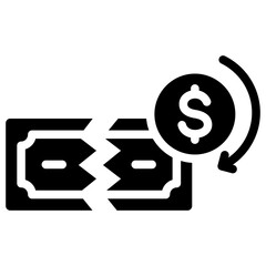 Bankruptcy Glyph Icon