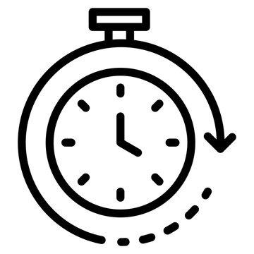 Cycle Time Outline Icon