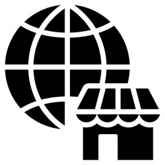 Global Market Glyph Icon