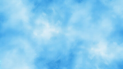 Fototapeta premium Abstract Watercolor shades blurry and defocused Cloudy Blue Sky Background, blurred and grainy Blue powder explosion on white background, Classic hand painted Blue watercolor background for design. 