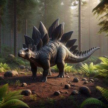 Stegosaurus in A Wild