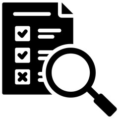 Assessment Glyph Icon