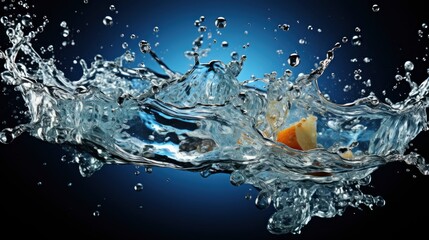 Water Splash Isolated On Black Background, Wallpaper Pictures, Background Hd 