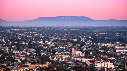 The Serra Cross in Ventura, CA at Sunset
