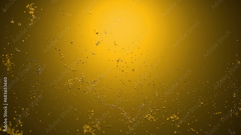 Poster 3d bubbles move in streams in color space. design. various streams of moving particles in 3d space. 