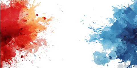 Watercolor colorful brash grunge watersplash. Cyan watercolor water brash splash texture. - obrazy, fototapety, plakaty