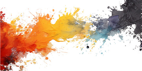 Watercolor colorful brash grunge watersplash. Cyan watercolor water brash splash texture. - obrazy, fototapety, plakaty