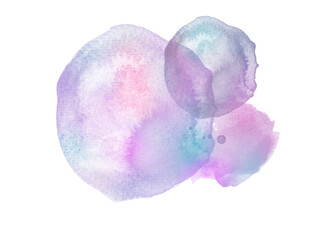 Abstract Purple Watercolor Stain Hand Drawn Texture Background